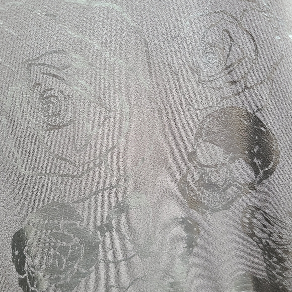 mblm black skull rose faux wrap dress Size 2 (22) - Picture 3 of 7